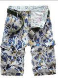 Men's Short Pants 100%Cotton Comouflage Dye Washing for Summersy-1560
