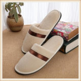 Customized Polyester Coral Fleece Disposalbe Hotel Slipper