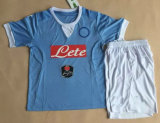 Napoli Naples Home Blue Short-Sleeved Jersey Child, Kid Football Uniform