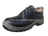 Split Embossed Leather Safety Shoes Low Cut Ankle (HQ05070)