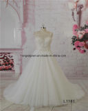 L1161 Heavy Beaded Puffy Tulle A-Line Wedding Dresses