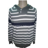 Men Casual Hooded Long Sleeve Sweater Pullover (#4)