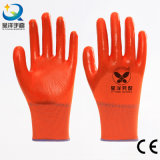 13G Orange Polyester Shell PVC 3/4 Coated Industrial Safety Work Gloves (P6030)
