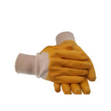Qualified Interlock Liner 3/4 Coated Yellow Nitrile Safety Gloves