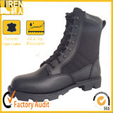 2017 China New Design Black Genuine Cow Leather Military Tactical Boot Military Jungle Boot
