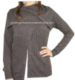 Women Fashion Winter Wool Cashmere Cardigan with Warming (12AW-090)