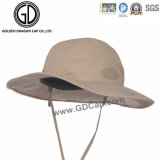 Classics Brown Cotton Cowboy Bucket Hat with Hook & Loop Adjustable Size