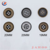 Eco-Friendly Material Nickle Free Custom Size Metal Alloy 4 Holes Buttons for Garments