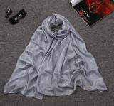 Womens Scarf Shawl Linen Cotton Blended Fabric Solid Color