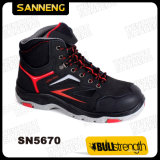 Middle Cut PU+Rubber Outsole Shoes Industrial Safety Footwear (SN5670)