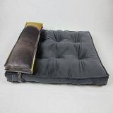 New Non Waterproof Grey Super Soft Plush Customized Bed Cushion