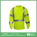 Fluorescent Yellow-Green Long Sleeve T-Shirt