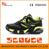 Blue PU Leather Sport Safety Shoes RS329