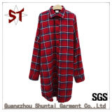 Top Simple Women Causal Plaid Shirts with Long Sleeve