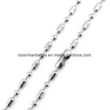 Stainless Steel Bar Ball Chain Necklace