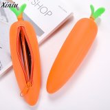 Set of Bags Children Cute Carrot Pencil Pen Case Fashion Design Zipper Cosmetic Makeup Bag Pouch Trousse Scolaire