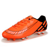 Colorful High Quality PU Leather Soccer Shoes