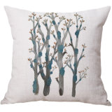Plant Cotton Linen Printing Pillowcase Creative Home Cushion Cover Customized