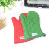 Kitchen Baking Heat Resistant Canvas Oven Mitt with Embroidery Logo