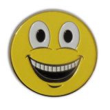 Emoji Smile Logo Round Shape Soft Enamel Badge