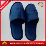 Hotel Terry Open or Close Toe EVA OEM Logo Slipper, Disposable slipper for Airline