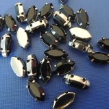 Setting Black Rhinestone Button for Clothing (Style-007)