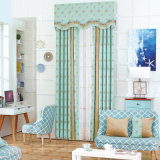Eco Friendly Luxurious 100% Polyester Bedroom Curtain with Patchwork
