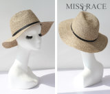 Summer Straw Paper Bowler Hat