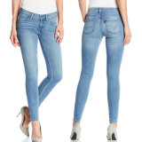 OEM Fashion Ladies High Waist Skinny Denim Jeans