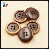 High End Nature Four Holes Round Wood Garment Button