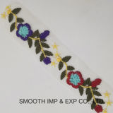 Fashion 3D Floral Lace Textile Trimming Multicolor Embrodiery Lace Fabric