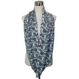 Lady Paisley Printed Knitted Polyester Fashion Infinity Scarf (YKY1026)