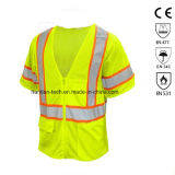 High Visibility Asni Class 3 Breathable Zip Mesh Safety Garment