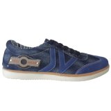 New Fashion Style Navy Jean Fabric Casual Men Canvas Shoes