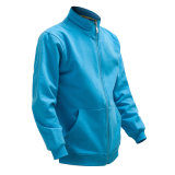 OEM Pure Colour Men Cotton Leisure Outdoor Blue Hoody Sweatshirt