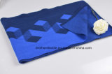 Men's Fashion Blue Wool Cashmere Blended Knitted Scarf