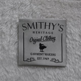 Design Large Size Square Woven Fabric Label for Original Clothing