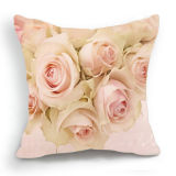 Lovey Square Wedding Rose Design Decor Fabric Cushion W/Filling