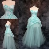 2018 Customize Light Blue Girls Evening Gown Ladies Party Dress