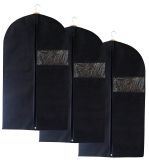 Luxury Convertible Zippered Black Non-Woven Dress Suit Cover Garment Bag