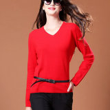Ladies Cashmere Pullover Sweater (14-BRHZ8801.1)