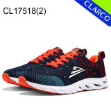 Flyknit Mesh Upper Adults Sports Sneaker Running Shoes with Cushion Sole