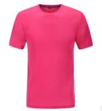 Accept Customers' Logo Round Neck Men's Short Sleever T-Shirt in Various Colors, Sizes and Materials