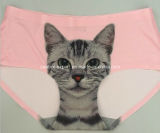 New Style 3D Cats Print for Lady Sexy Panties