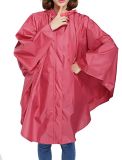 Customize Lady's Fashion Polyester Nylon PVC Rain Poncho