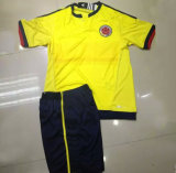 Colombia Soccer Jersey 2015-2016 Home Children Soccer Training Suit Suit Students