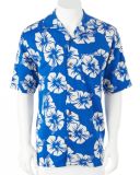 Cotton Print Mens Beach Wear Hawaiian Shirt