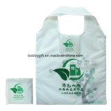 Custom Printed Reusable Folding Polyester Shopping Bag