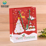 China Manufacturer Custom Promotional Christmas Paper Gift packaging Printing Bag with Handles