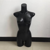 Skin-Black Female Half Body Mannequin for Underwear Display
